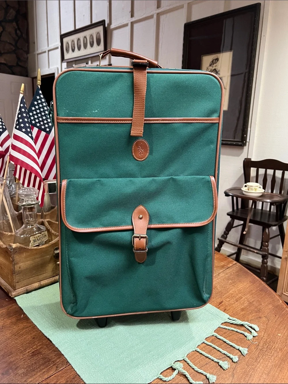 Ralph Lauren Rolling Carryon Suitcase